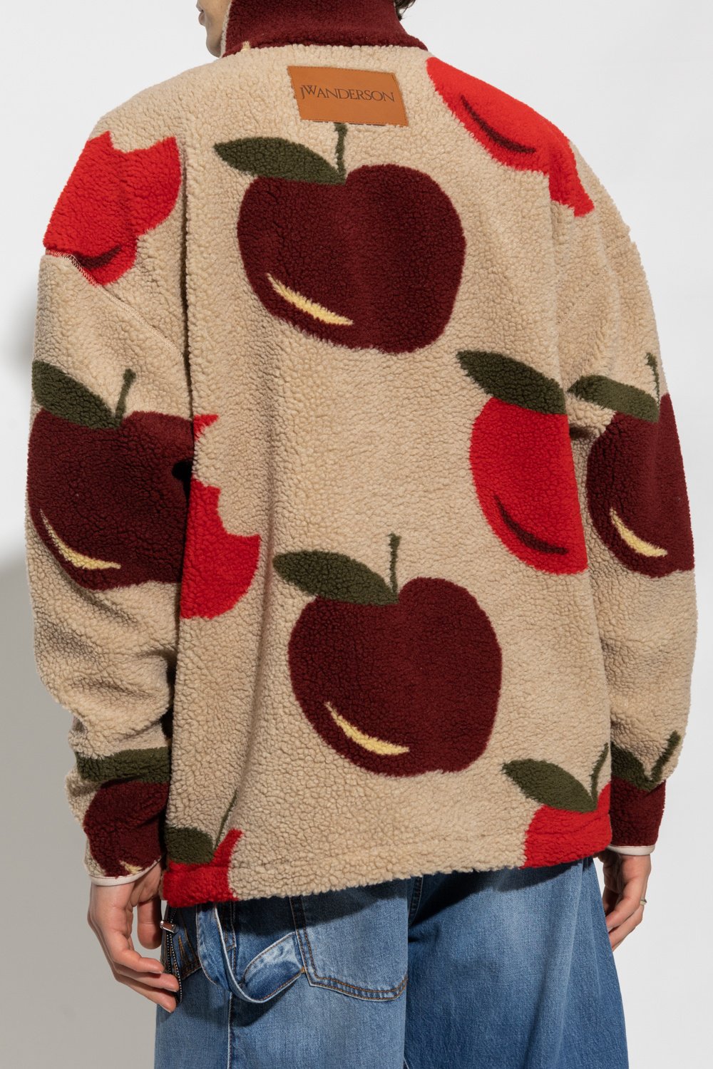SchaferandweinerShops Canada - Beige Fleece Olivengr jacket SchaferandweinerShops Canada - Beige Fleece Olivengr jacket